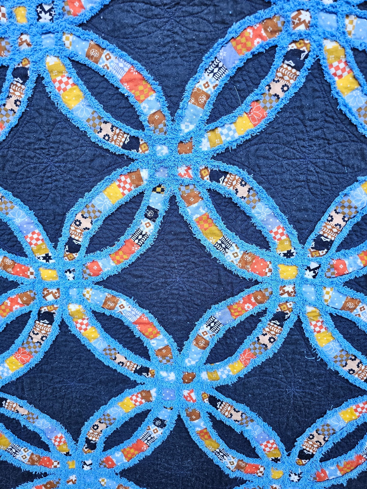 Double Wedding Ring + Chenille-It Quilt Kit