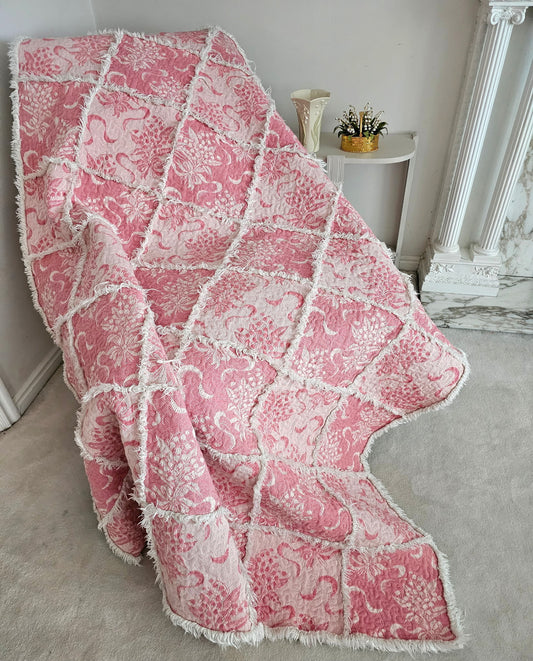 Lily of the Valley Faux Rag Quilt Kit