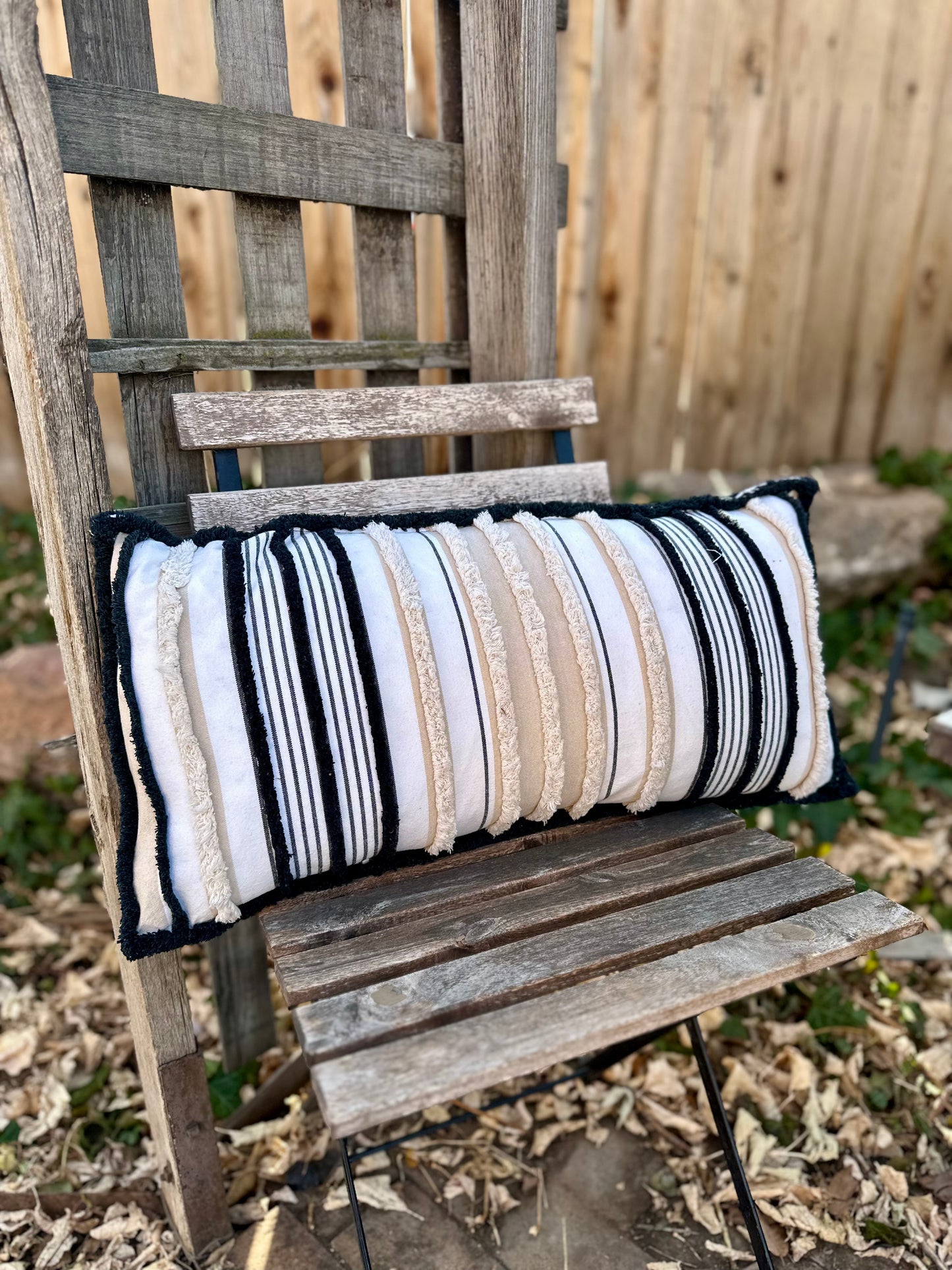 Striped Chenille-It Pillow Kit