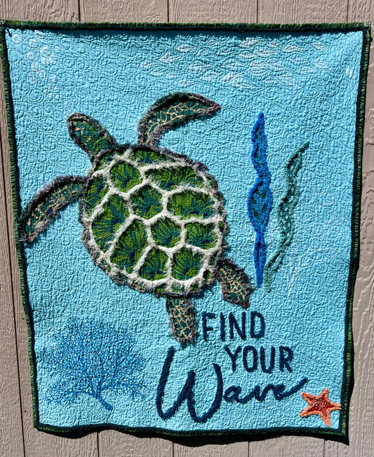 Free as the Ocean – Find Your Wave Quilt Panel Kit
