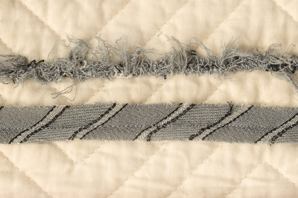 Silver Granite Stripe Rayon Chenille-It