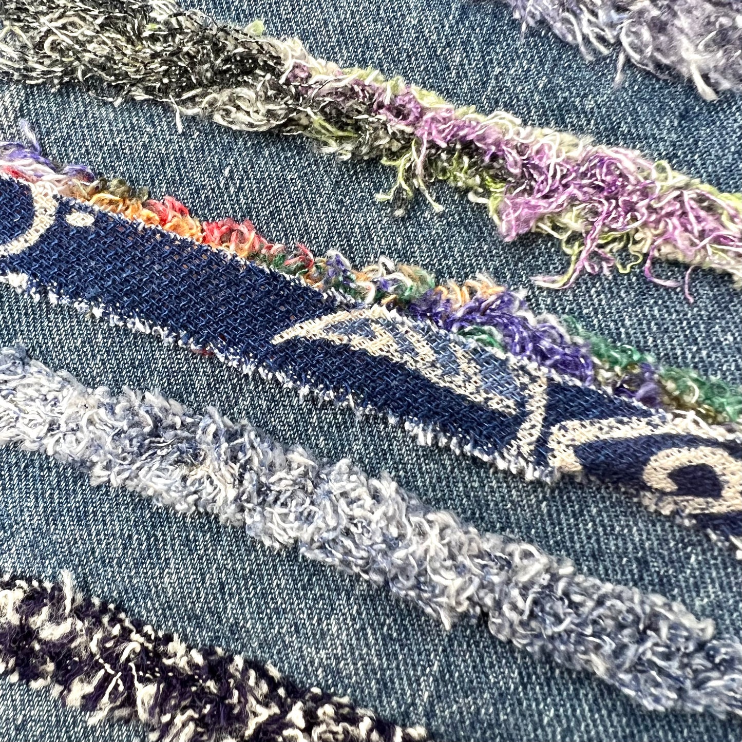 Indigo Swirl Rayon Chenille-It