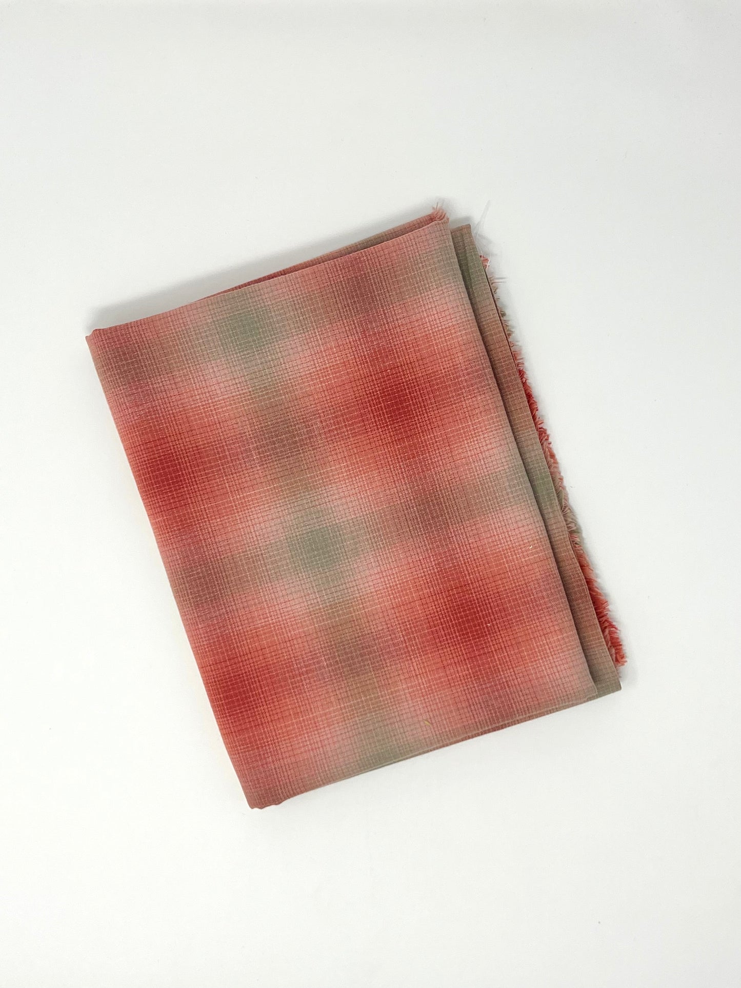 Yarn Dyed Cotton- Red/Sage Plaid