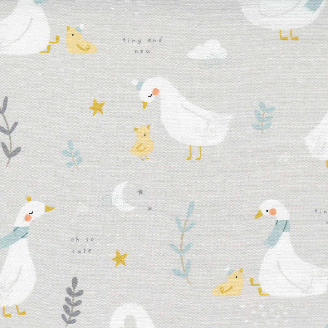 Moda Little Ducklings Warm Grey, Paper + Cloth Little Ducklings Collection