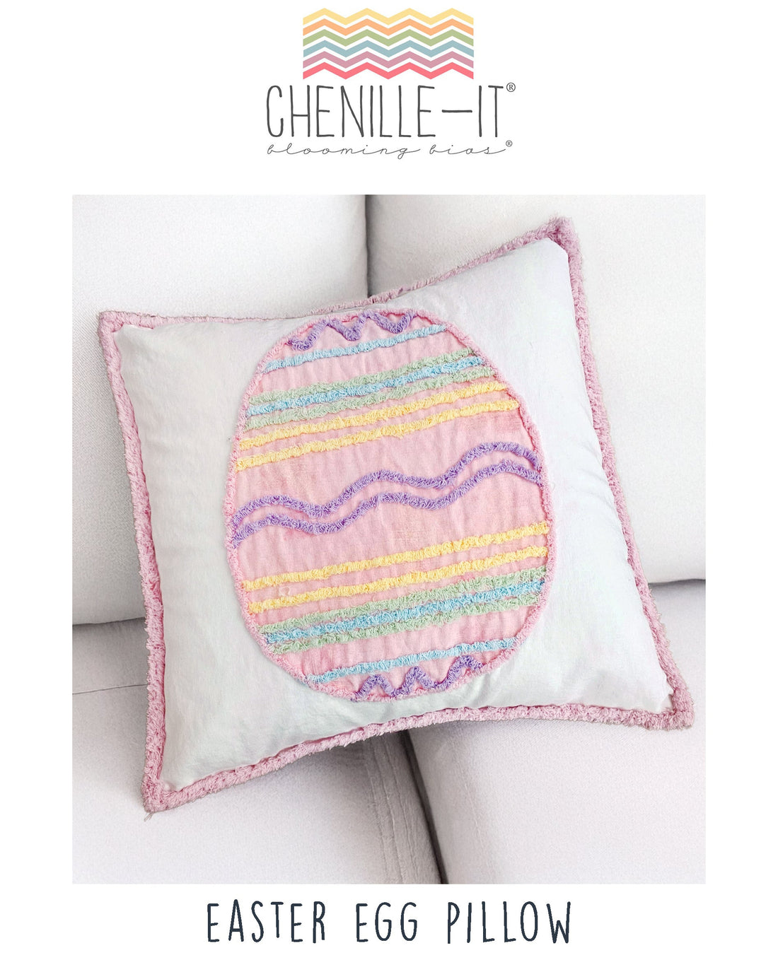 Easter Egg Pillow Pattern – Chenille-It