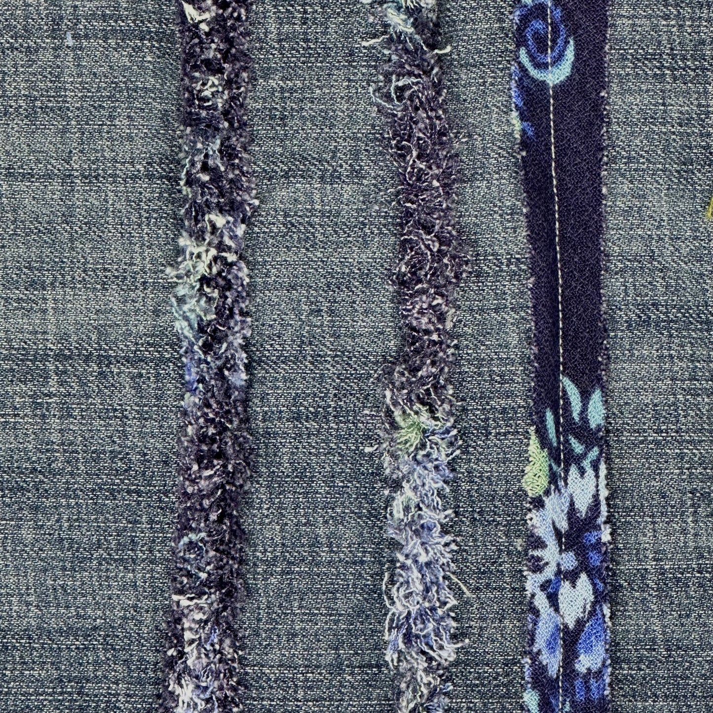 Navy Bluebells Rayon Chenille-It