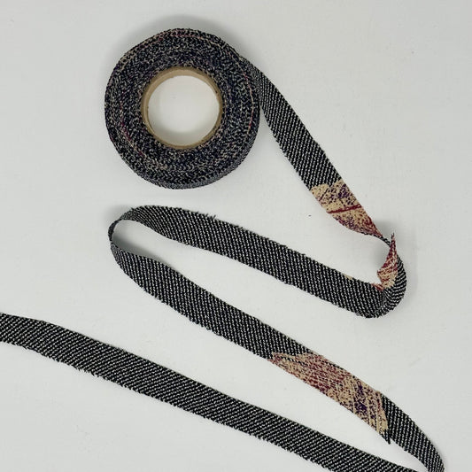 Aubergine Whisper on Navy Rayon Chenille-It