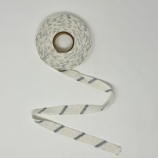 Linen Navy Stripe Rayon Chenille-It