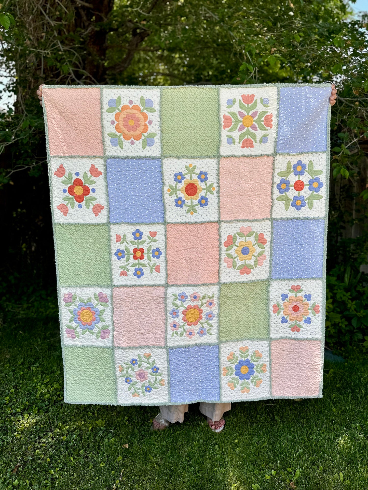 Pastel Prairie + Chenille-It Quilt Kit