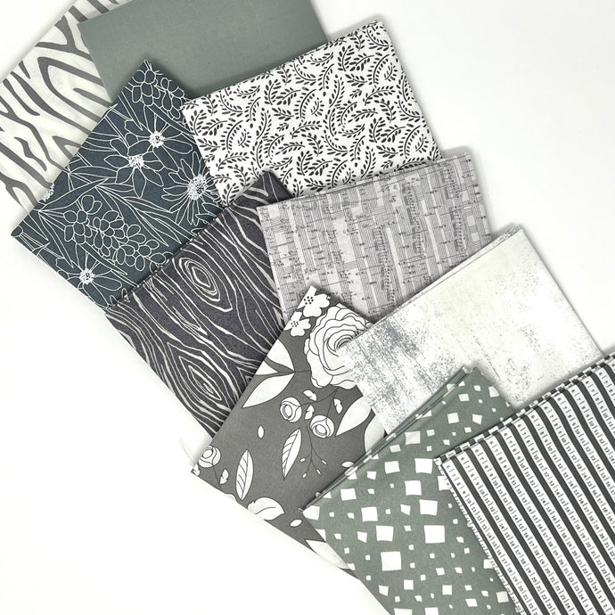 Vintage Grey FQ Bundle
