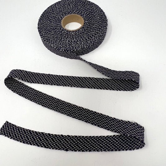 Navy Tweed Rayon Chenille-It