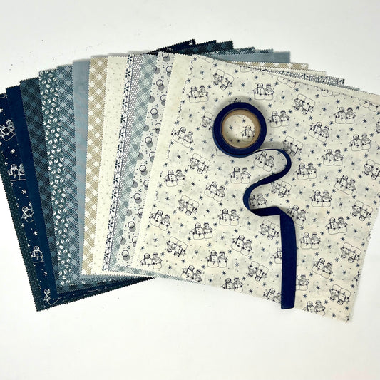 Moda Primitive Gatherings Snowman Gatherings IV Collection, Layer Cake 10" Squares
