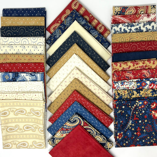 Moda Minick & Simpson Polka Dot and Paisley Collection, 34 FQ Bundle