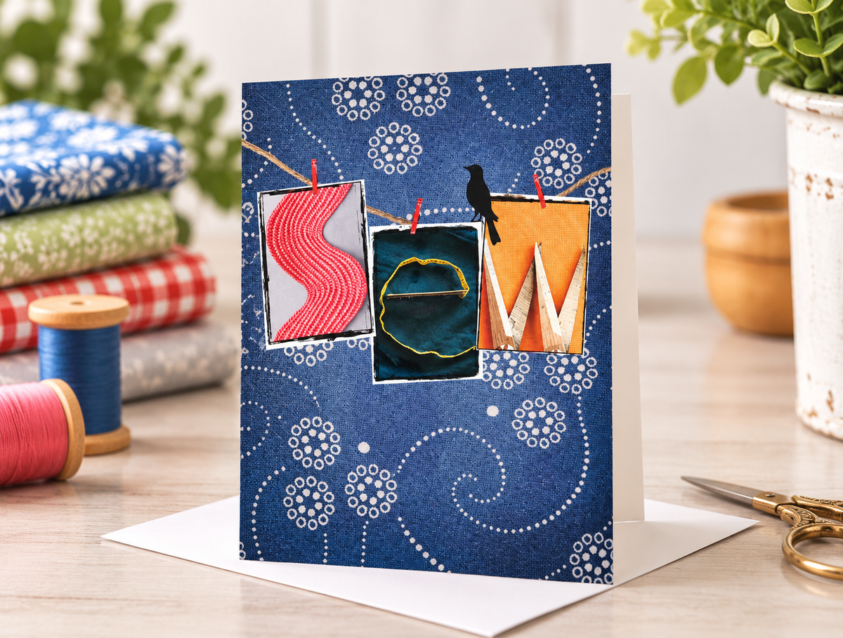 Quilting Notions Greeting Cards