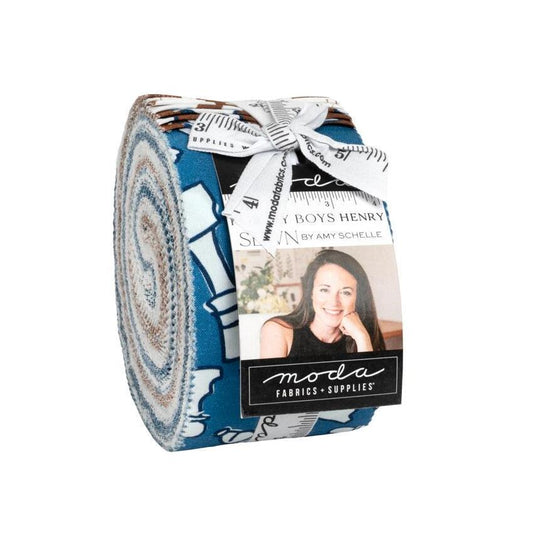Moda Sewn by Amy Schelle For My Boys HENRY Collection, Jelly Roll 2.5" Precut strips