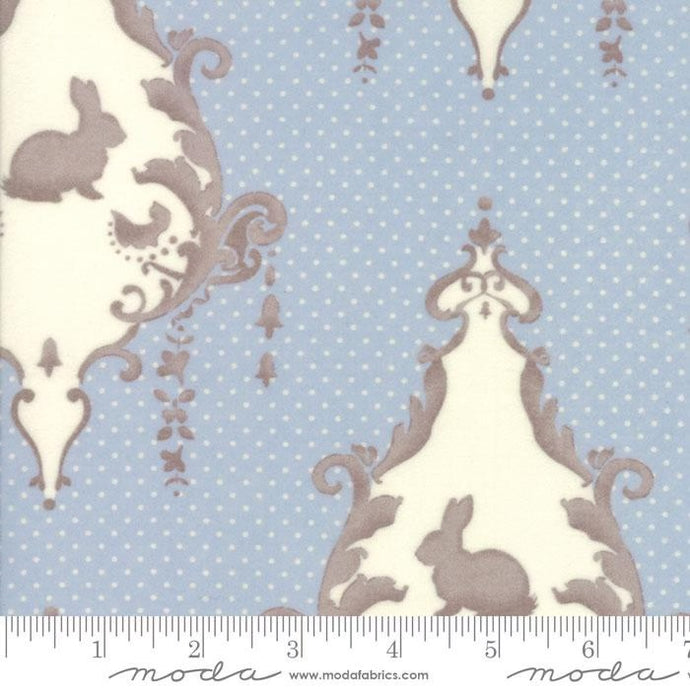 Moda Bunny Hill Designs Lily Will Revisited Collection, Blue Flannel