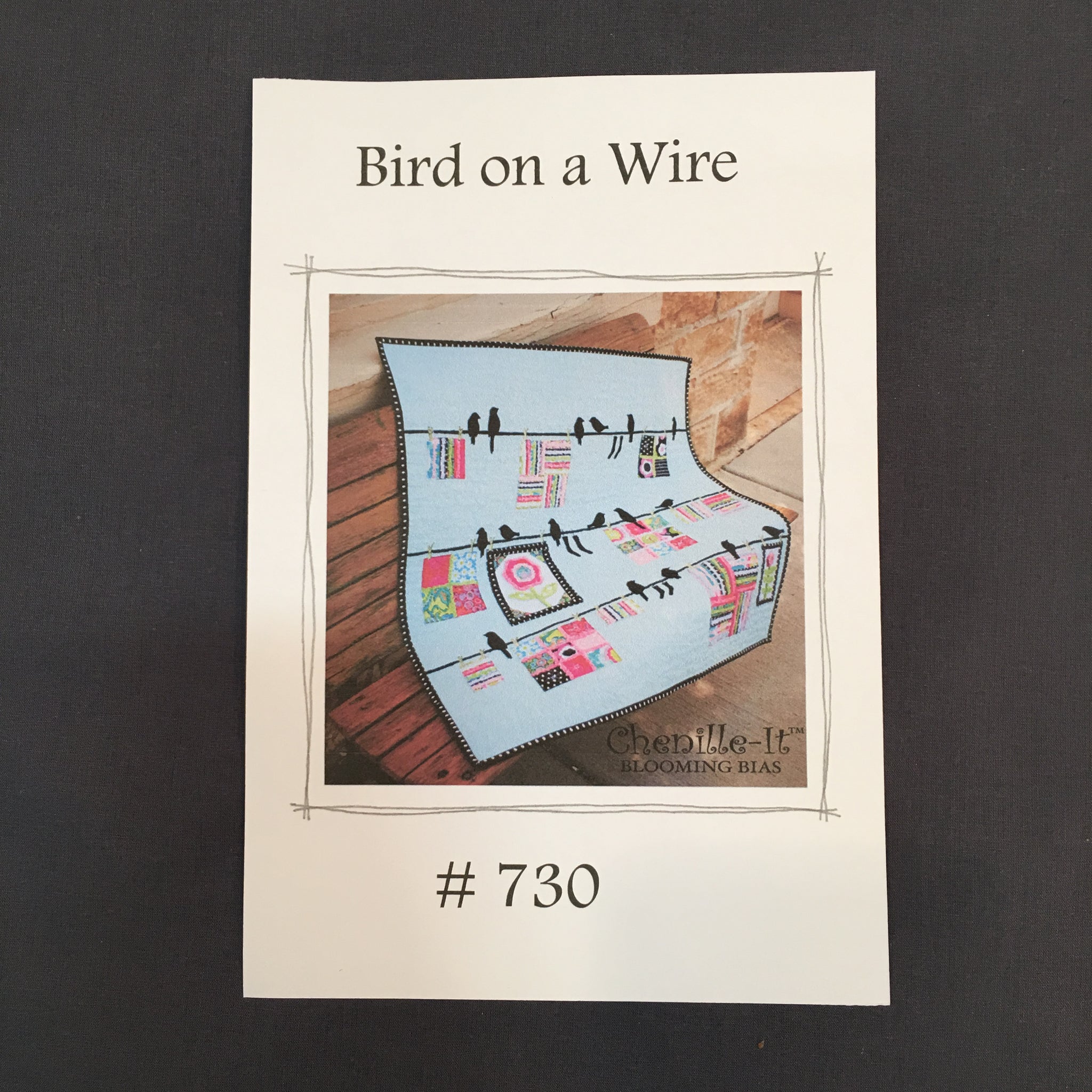 Bird On a Wire Quilt kit ChenilleIt