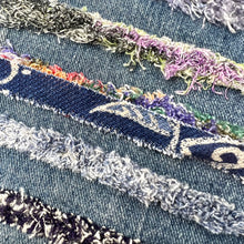 Rayon Chenille-It Blue/Cream