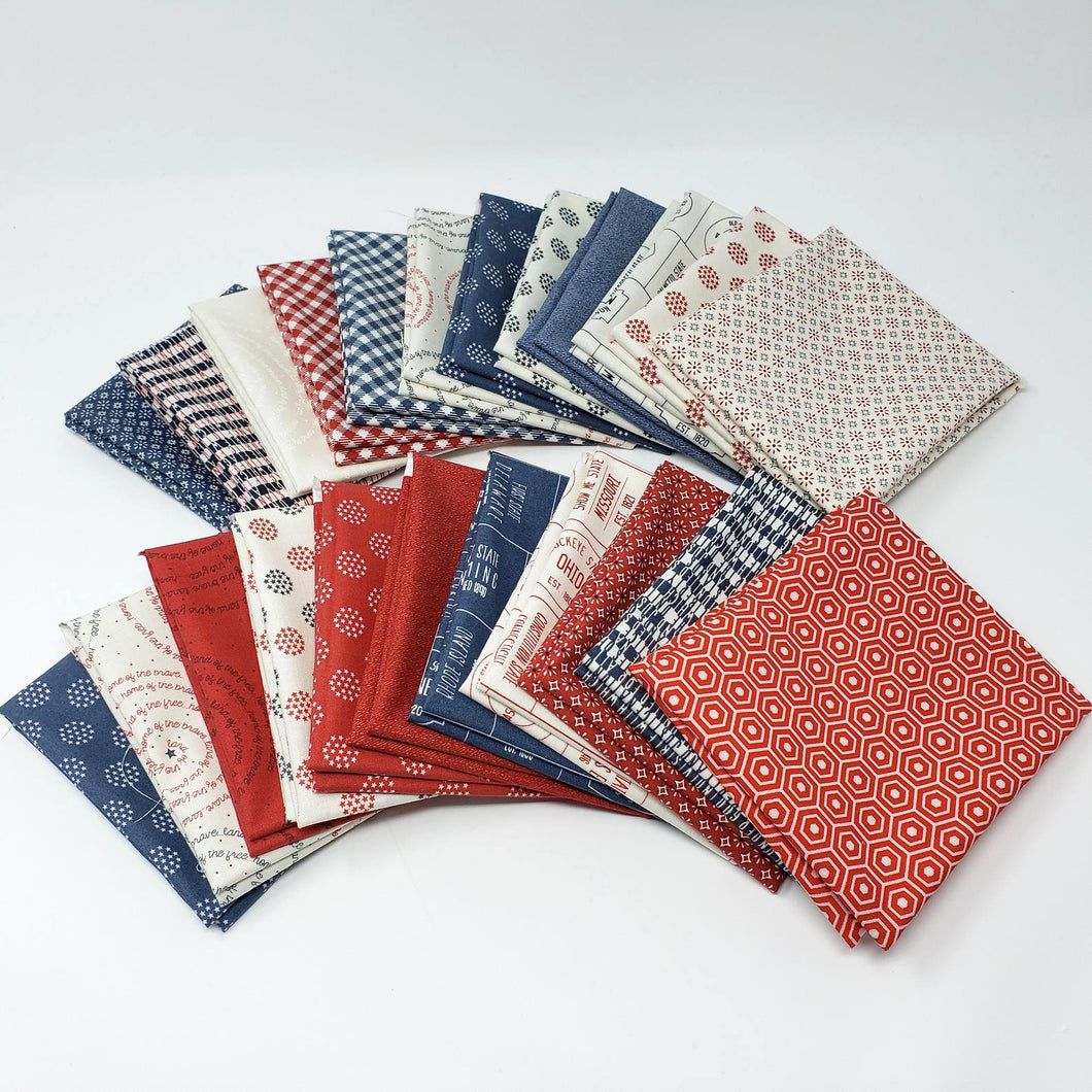 MODA Sweetwater Freedom Collection, Fat Quarter bundle